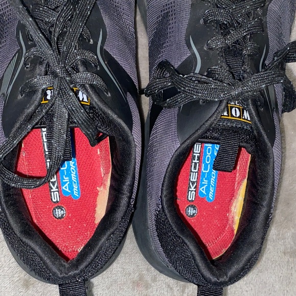 1114 Skechers Carbon Nano Black Steel Toe Sneakers - Picture 6 of 9